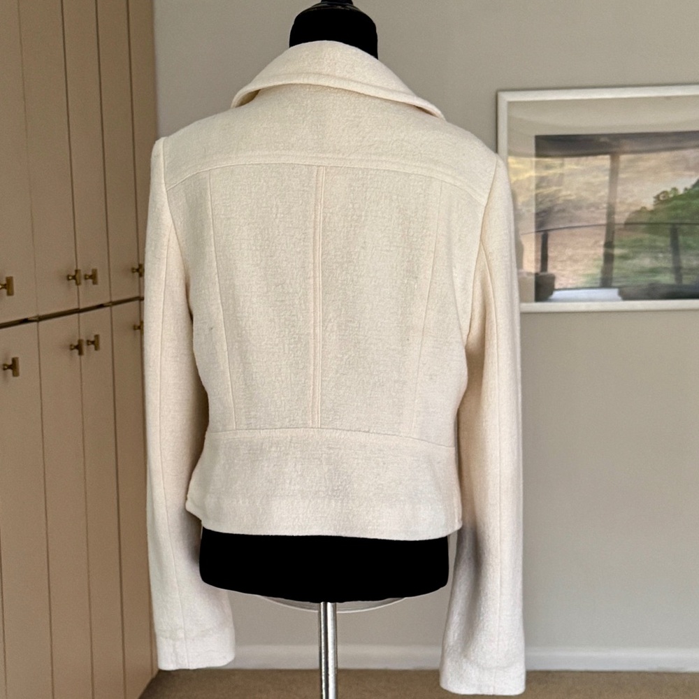 Ann Taylor Wool Blend Moto Jacket Blazer - Picture 4 of 8